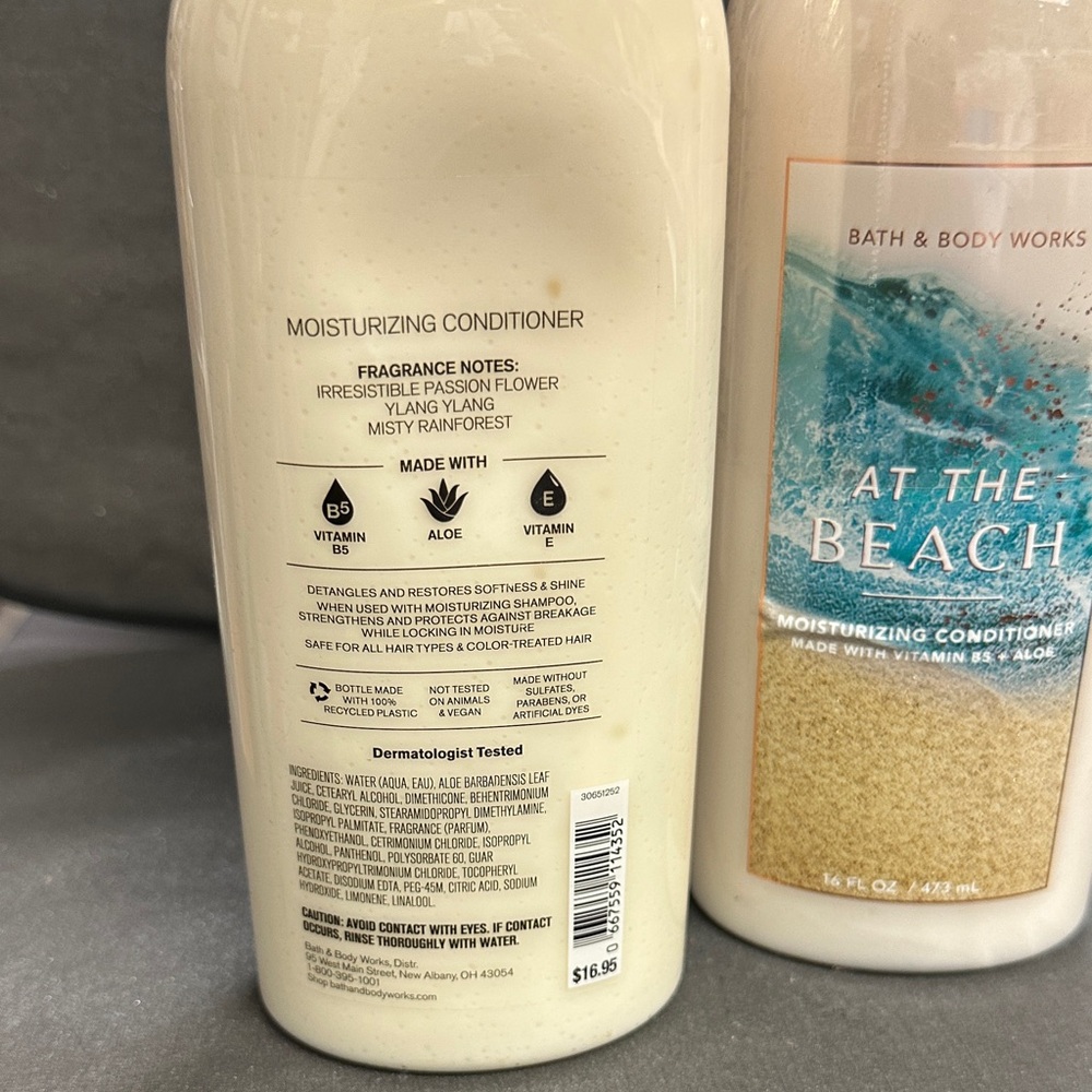 Bath and Body Works Moisturizing Conditioner - Cream, Tropidelic & At the Beach - Picture 2 of 3